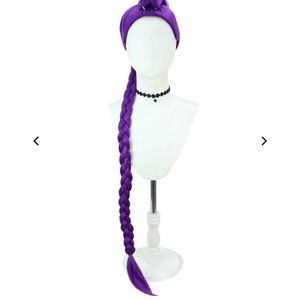 Purple Braided Hair Accessory - Kpop Demon Hunters Rumi Wig, kids 5/6y size